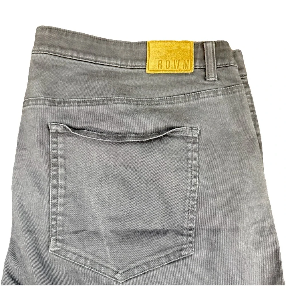 NEWROWM Pants Men 40x32 Navy Blue Stretch‎ Cotton Flat Front Office Casual
